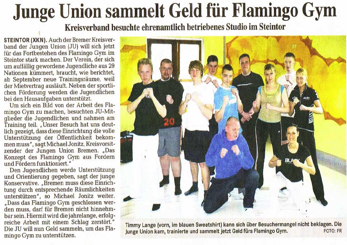 20080428-junge union sammelt geld fuer flamingo gym-statteil kurier